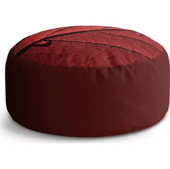 Taburet Sablio Taburet Circle Červený list: 38x48 cm