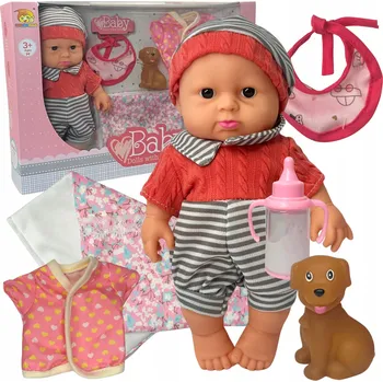 Panenka Panenka Miminko s příslušenstvím Do koupele obleček pro panenku s bryndáčkem jako Dárek