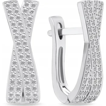 Náušnice Brilio Stříbrné Lesklé stříbrné náušnice PE066