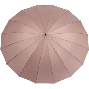 Deštník Dámský vystřelovací deštník, střední, 15 pudrová světlá
