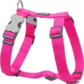 Postroj pro psa Postroj RD 25 mm x 56-80 cm - Jednobar - Tm.Růžová