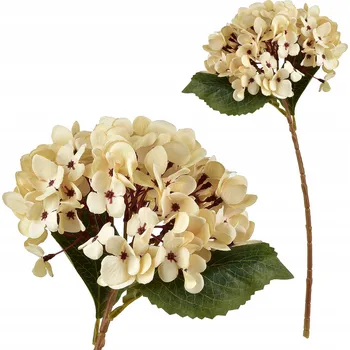 umělá květina Umělá Hortenzie VIRIDIS 47 cm Béžová