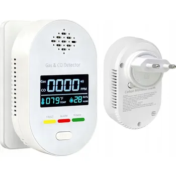 Zabezpečovací technika Detektor úniku plynu, metanu, zemního plynu a CO (oxidu uhelnatého) - čidlo alarmu