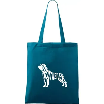 Rotvajler - Taška bavlněná - 42 x 38 cm ( Petrolejová )