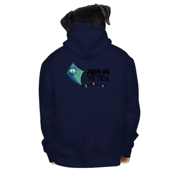 Pánská mikina Bastard Do větru pánská mikina na zip Navy