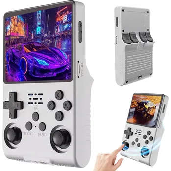 Herní konzole R40S PRO RETRO HERNÍ KONZOLE 3.5 PALCE 256GB PAMĚTI BÍLÁ