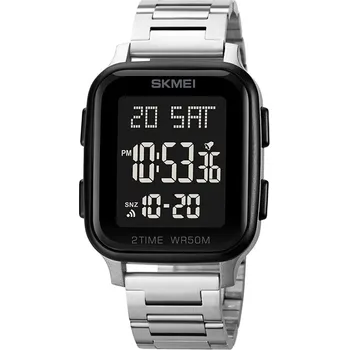 Hodinky Pánské hodinky / SKMEI / náramek / stříbrné / černé / datum / LED / 12/24