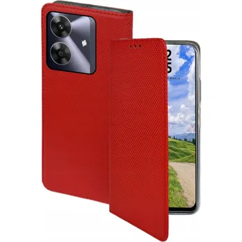 Pouzdro na mobilní telefon Flipové Pouzdro Radian pro Realme Note 60 červené