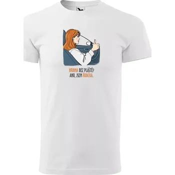 Pánské tričko Sablio Tričko s potiskem Ano, jsem řidička - bílé M