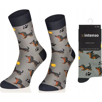 Pánské ponožky Ponožky Intenso 0549_025 šedé, velikost 44-46