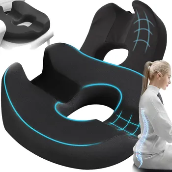 Polštář ORTOPEDICKÝ POLŠTÁŘ NA SEDĚNÍ, PODLOŽKA NA HEMOROIDY, KANCELÁŘSKÝ SEDÁK