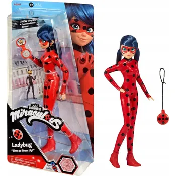 Panenka MIRACULOUS PANENKA BERUŠKA A ČERNÁ KOČKA LADYBUG FIGURKA KOMUNIKÁTOR 50028