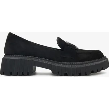 Dámské mokasíny Deezee Dámské mokasíny s ozdobou, nízké, černé, silná podrážka, velikost 40