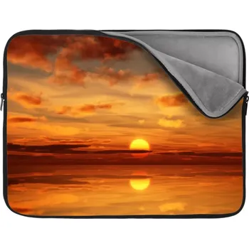 pouzdro na notebook Sablio Obal na notebook Oranžové slunce - 17"