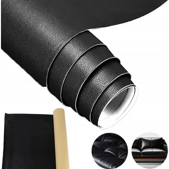 Látka imitace kůže 335 g/m2 šíře 45 cm černá