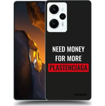 Pouzdro na mobilní telefon Picasee silikonový černý obal pro Xiaomi Poco F5 - More PLASTENCIAGA