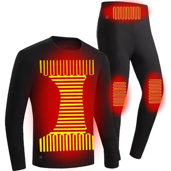 Pánské vyhřívané termoprádlo 131325-1 černé XXXL Set pánského termoprádla Pánské vyhřívané termoprádlo 131325-1 černé XXXL