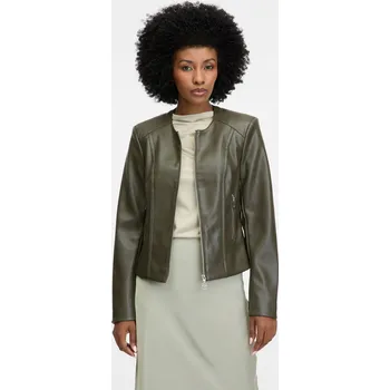 Moto bunda Khaki dámská koženková bunda ORSAY