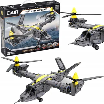 ostatní stavebnice Stavebnice Cada Just Move It C61076W Tiltrotor Aircraft 1436 ks