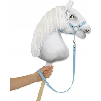 Hobby horsing Ohlávka pro Hobby Horse z popruhu – modrá