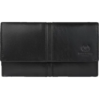 Peněženka Paolo Peruzzi dámská peněženka z pravé kůže černá