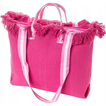 Kabelka Agrafka plážová taška bavlna růžová