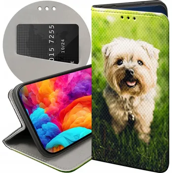 Pouzdro na mobilní telefon Pouzdro s klopou Hello Case pro Samsung Galaxy A14 5G béžové