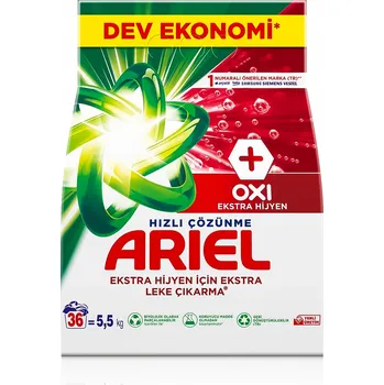 Prací prášek Prací prášek na bílé prádlo Ariel Ultra Oxi Extra Hygiena 5,5 kg