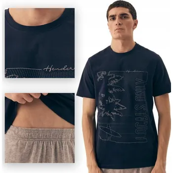 Pánské pyžamo Pánské pyžamo Henderson 42598-59X SURF krátký rukáv, velikost M