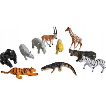 Figurka Zvířátka na safari sada 10 figurek v kolekci druhy divokých zvířat