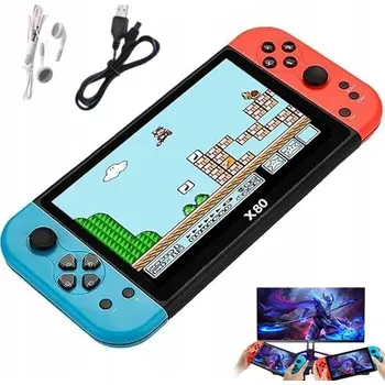 Herní konzole X80 Retro přenosná herní konzole 7 palců