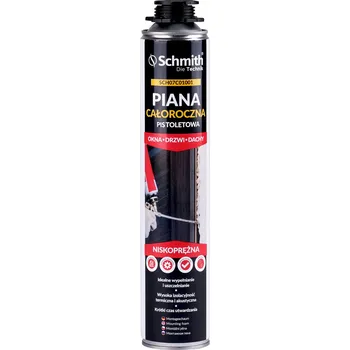 Montážní pěna MONTÁŽNÍ PISTOLETOVÁ PĚNA CELOROČNÍ 750ml PĚNA FPU-2 SCHMITH