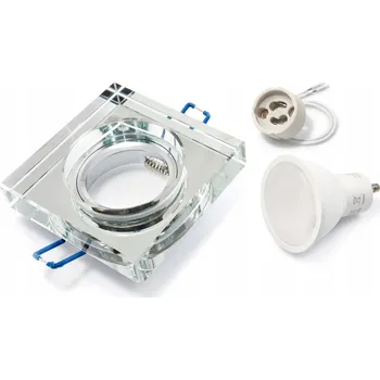 Stropní zapuštěné svítidlo Koloreno 7 W GU10 9 cm stříbrné