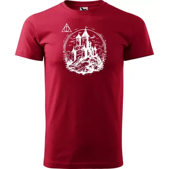Pánské oblečení Sablio Tričko s potiskem Relikvie Škola - červené M