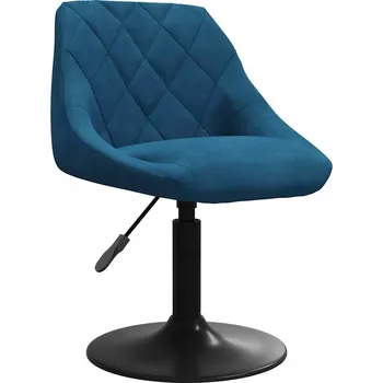 Jídelní židle VidaXL Jídelní židle, modrá, sametová