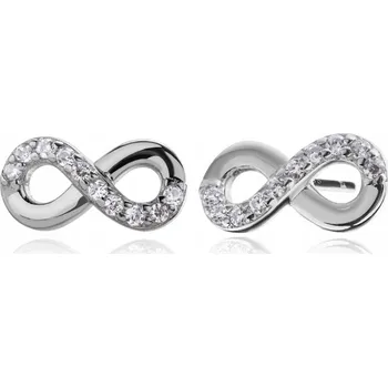 Náušnice STŘÍBRNÉ NÁUŠNICE PRO DÍVKU NEKONEČNO