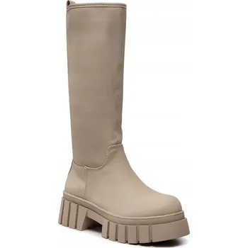 Dámské kozačky DeeZee Kozačky ZAL90099Y-3 Šedé