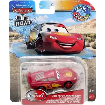 autíčko AUTA CARS MĚNIČE BAREV CESTA ZYGZAK McQUEEN