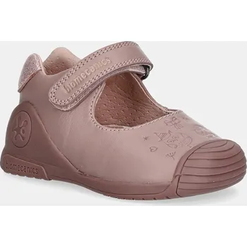 Dámské polobotky Dětské kožené polobotky Biomecanics oranžová barva, 251100 251100. 32X, EUR 19