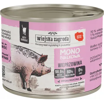 Krmivo pro psa Wiejska Zagroda krmivo mokré krmivo s vepřovým masem 0,2 kg