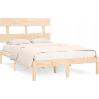 Postel Čalouněná dvoulůžková postel VidaXL 120x200 cm, odstíny hnědé