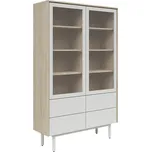 Vitrína Ema - Black Red White - BRW 105x177 cm