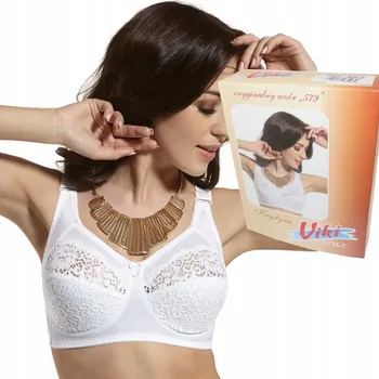 Podprsenka VIKI 579 podprsenka KRYSTYNA měkká velká BÍLÁ 80H