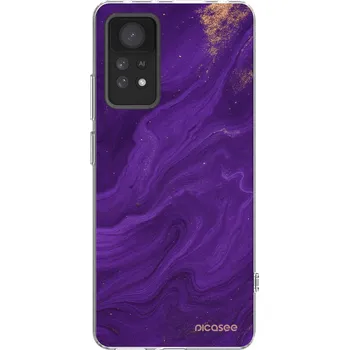Pouzdro na mobilní telefon Picasee silikonový průhledný obal pro Xiaomi Redmi Note 11 Pro - Fialová