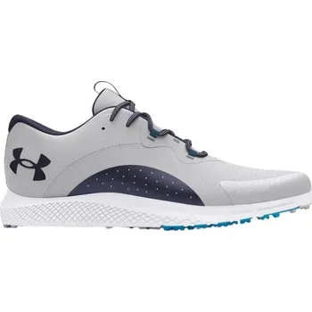 Under Armour Charged Draw 2 SL pánské golfové boty, šedo/modré šedé, standardní, bez spajků, 40