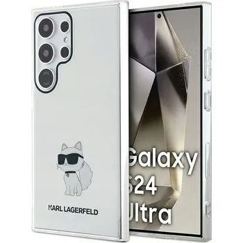 Pouzdro na mobilní telefon Zadní Kryt Karl Lagerfeld pro Samsung Galaxy S24 Ultra, bílý