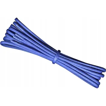 Vrták VOSKOVANÉ MODRÉ tkaničky do bot 120 cm STŘEDNÍ 3-5 mm Kulaté G15-89