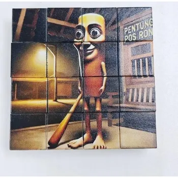 ostatní stavebnice Magnetické kostky Tung tung tung sahur 16 kusů kostek 6v1.