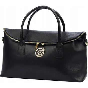 Kabelka Gregorio shopper kabelka z pravé kůže černá