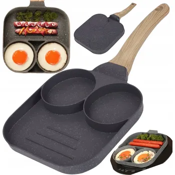 Pánev Čtvercová pánev Rossner Austria 18 cm na vejce a lívance s nepřilnavým povrchem